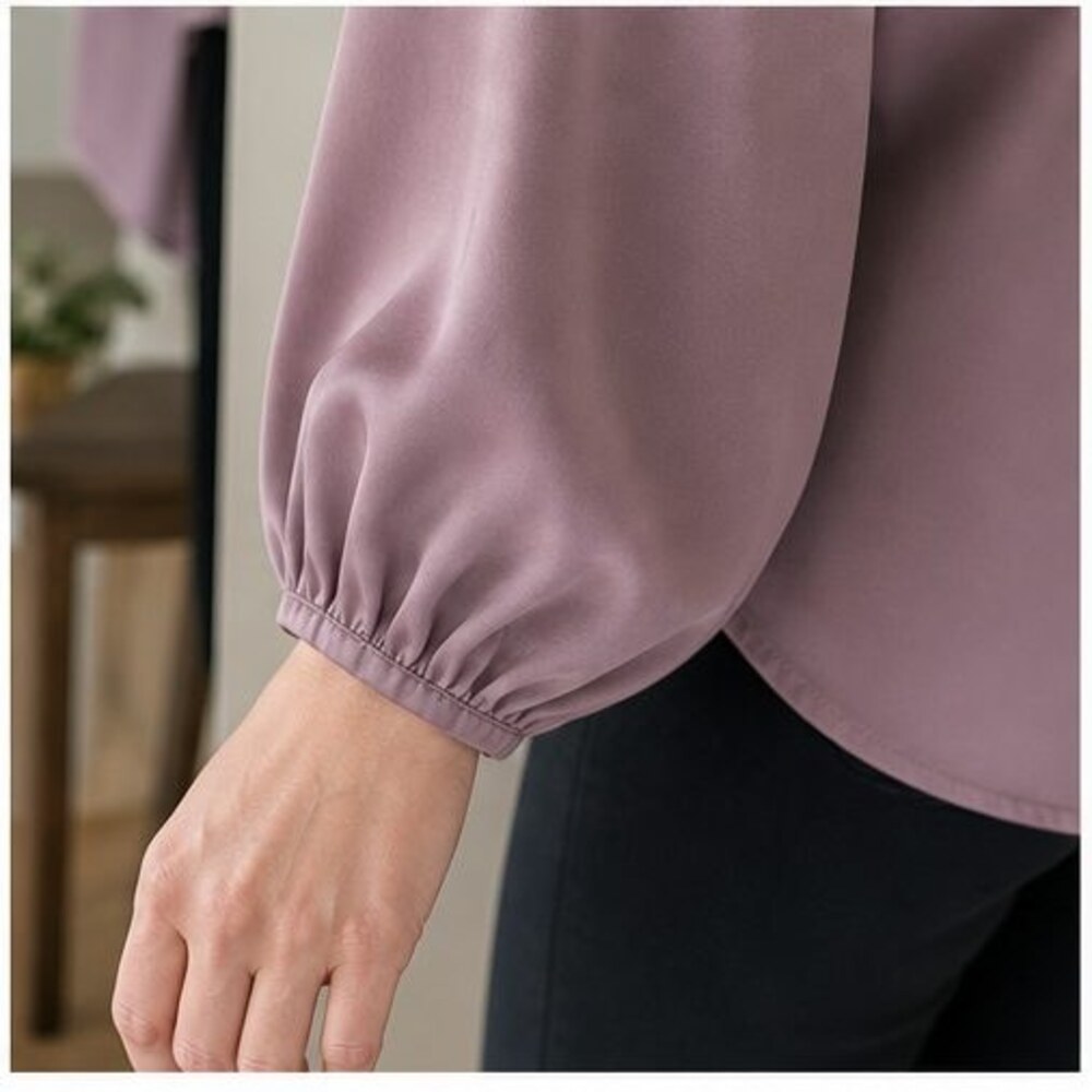Mauve Ruffle Blouse - Picture 5 of 6